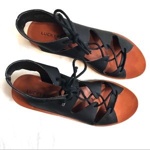 Lucky Brand Hessina Gladiator Lace Up Sandal